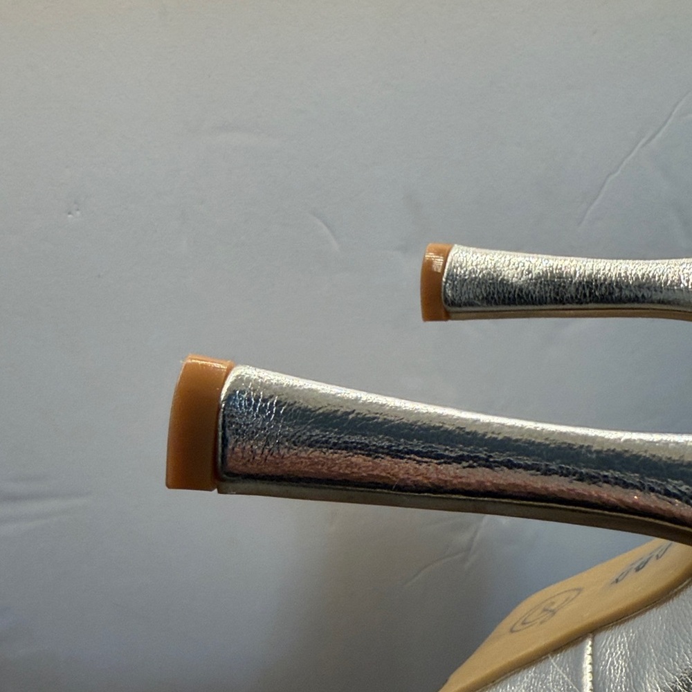 Chinese Laundry Metallic Silver Heels - Picture 12 of 17